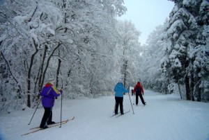 Лыжные прогулки на территории курорта (Карелия)