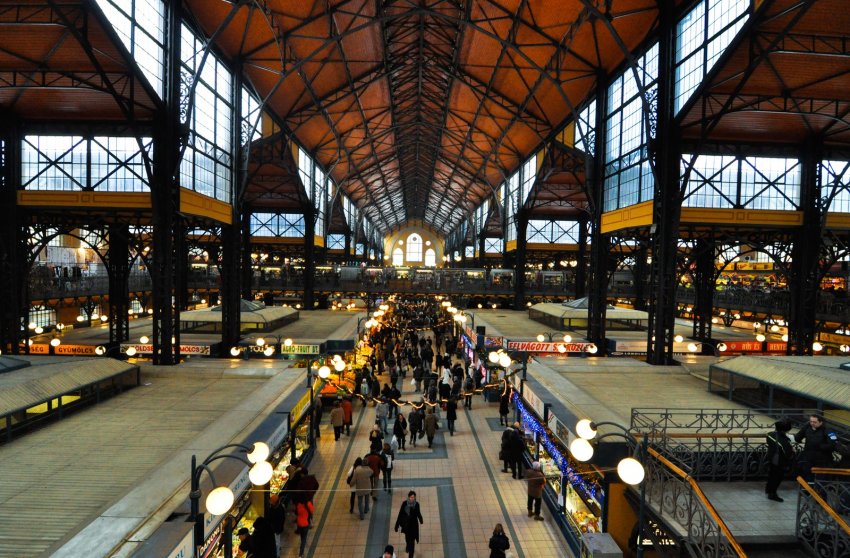 Фото достопримечательностей других стран Европы: Рынок Nagycsarnok, Будапешт, Венгрия 