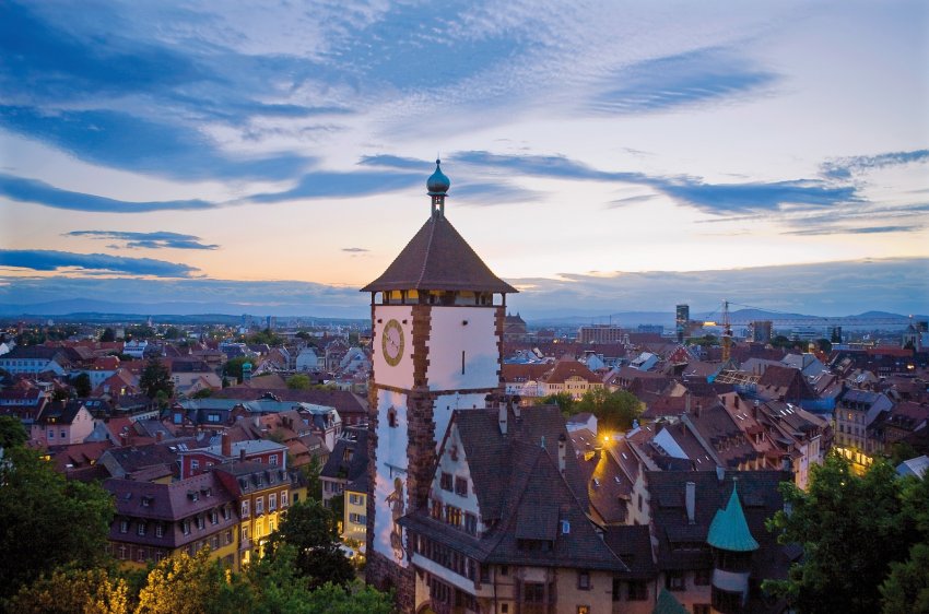 Фото достопримечательностей Германии: Вид на Фрайбург