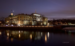 Михайловский замок в ночное время (Санкт-Петербург и область)