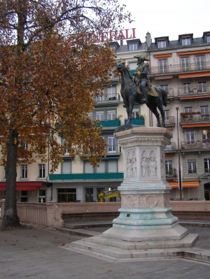 Бронзовая статуя герцога Брауншвейгского (Швейцария)
