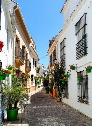 Солнце, яркие краски на фоне белоснежных фасадов, отсутствие туристов - только тут понимаешь, что такое настоящая Андалусия (Испания)