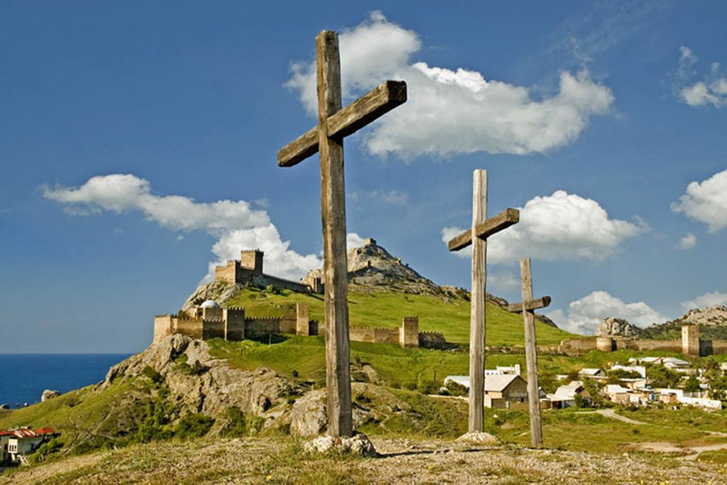 Вид на Генуэзскую крепость - Красоты Крыма (артовые фото)