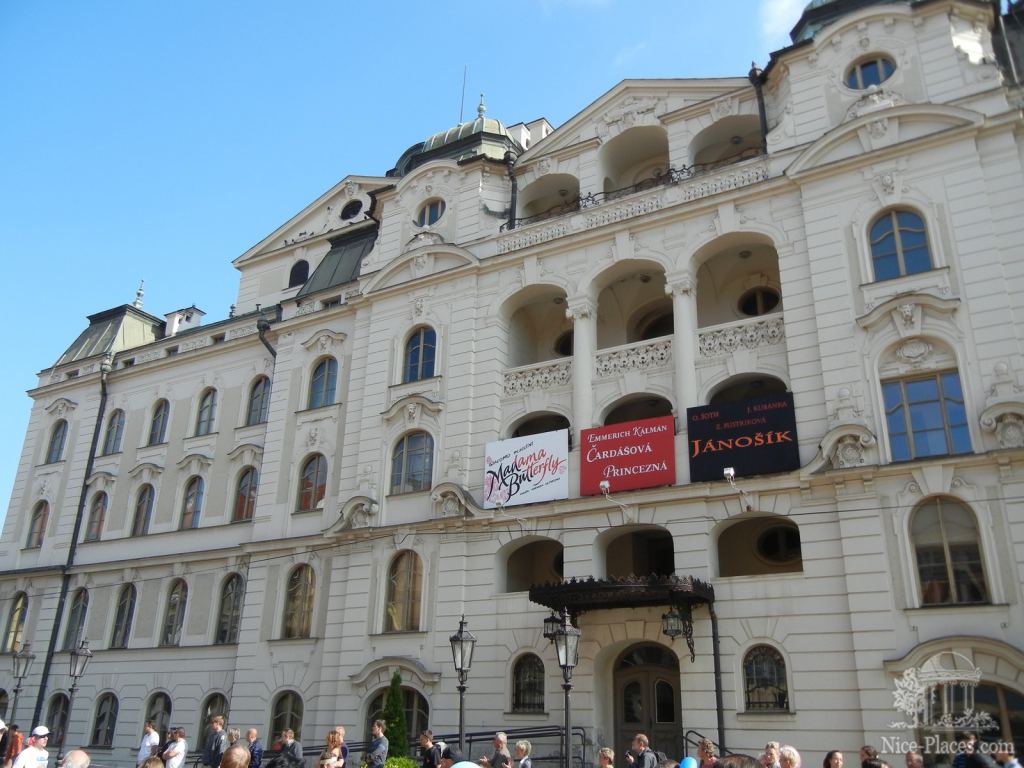 Боковой фасад оперного - Словакия. Кошице и его достопримечательности