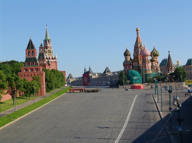 Кремль и собор Василия Блаженного - Московский Кремль