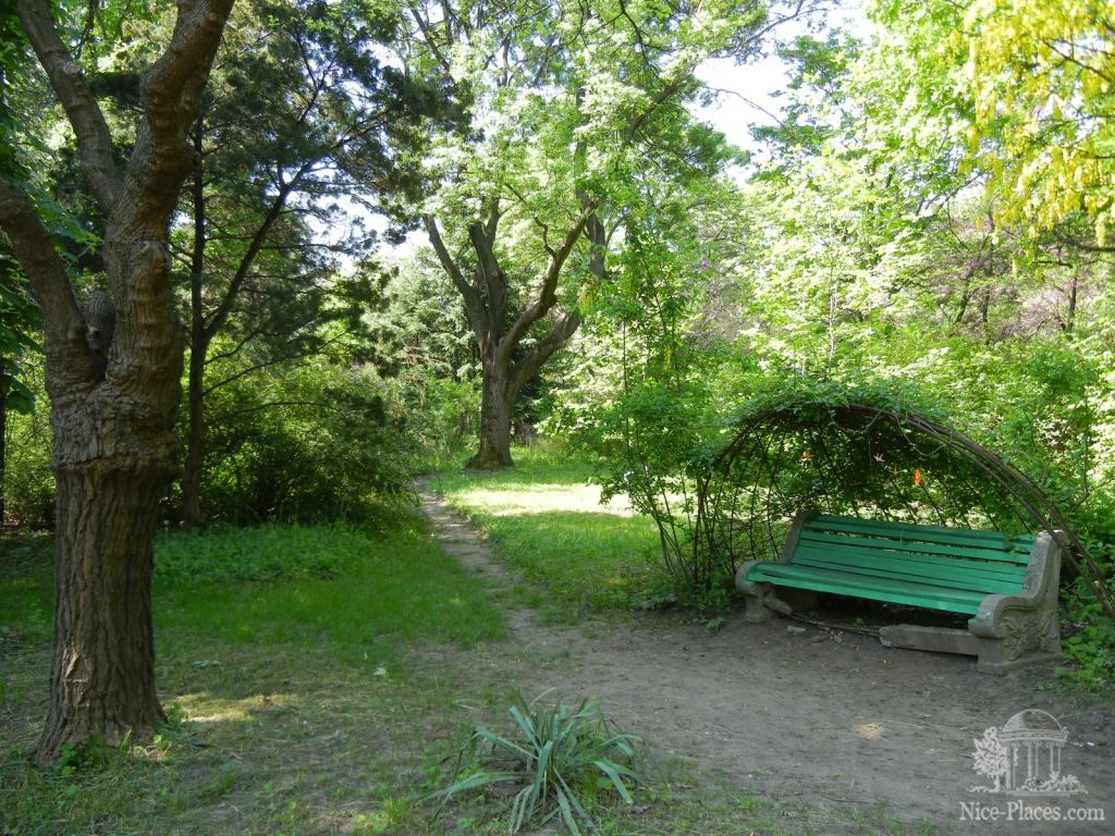 Уютная лавочка - Одесский Ботанический сад весной