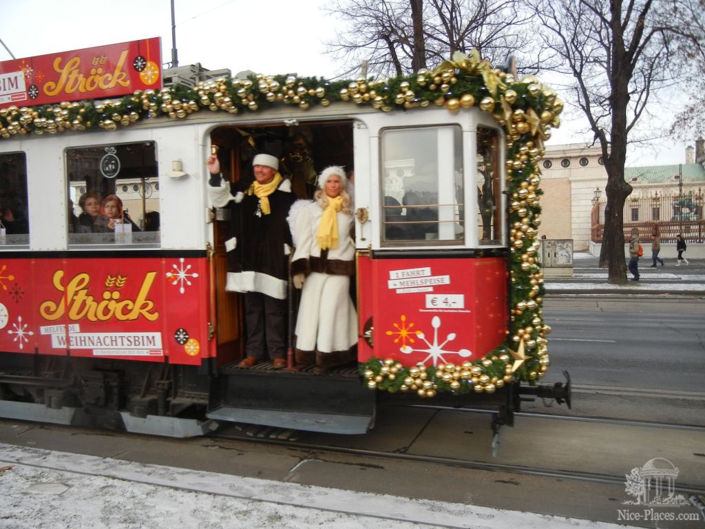 Венский рождественский трамвай - Рождество в Вене 2012 - фотоотчет очевидцев