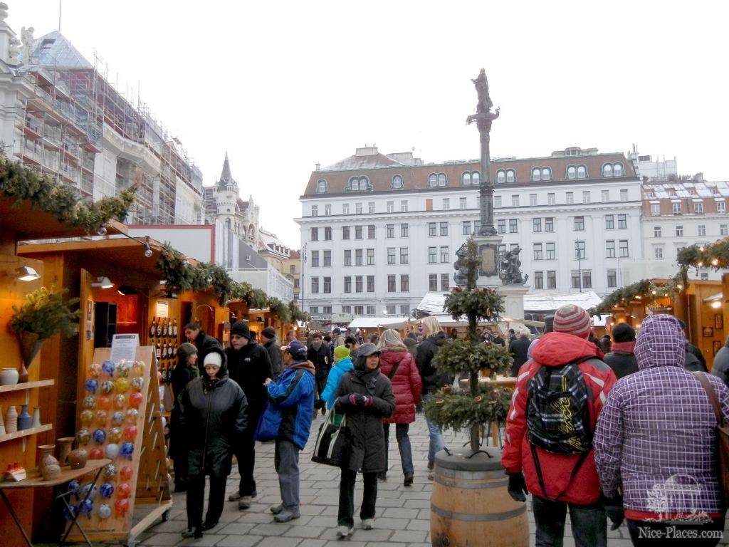 Рождественская ярмарка на площади Am Hof - Рождество в Вене 2012 - фотоотчет очевидцев