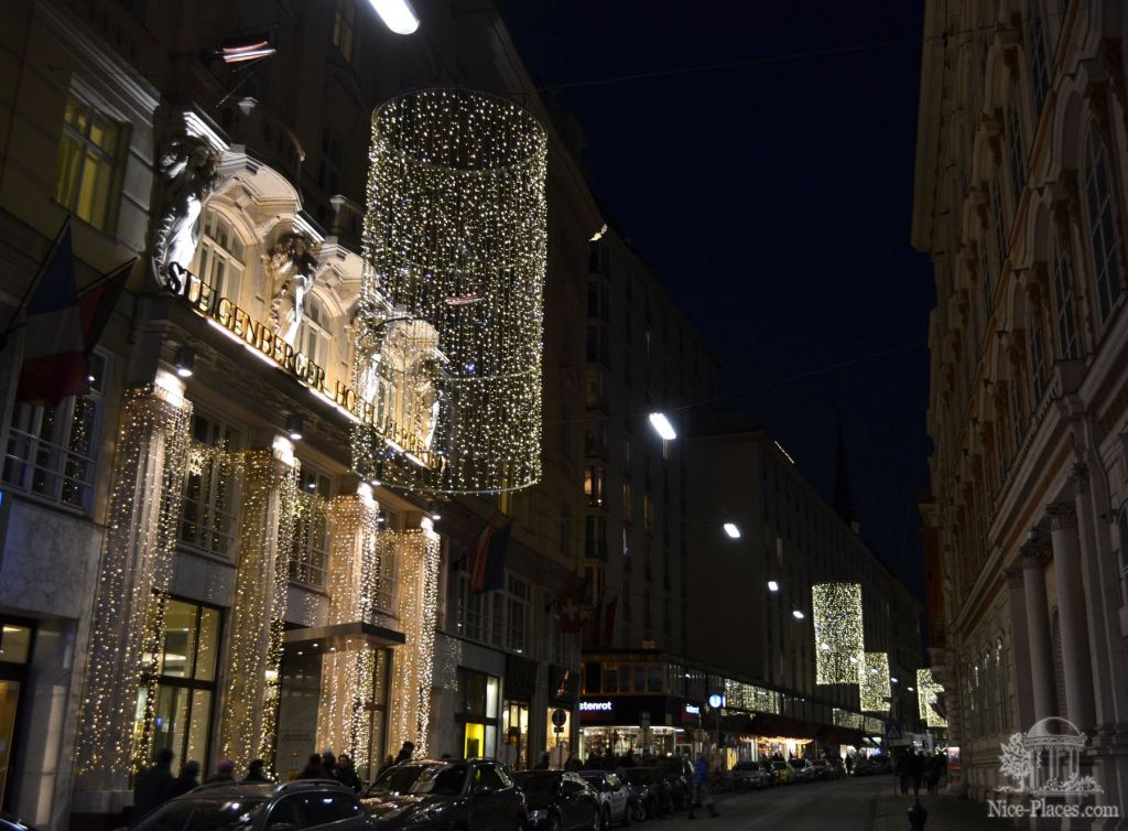 Празднично подсвеченные улицы Вены - Рождество в Вене 2012 - фотоотчет очевидцев
