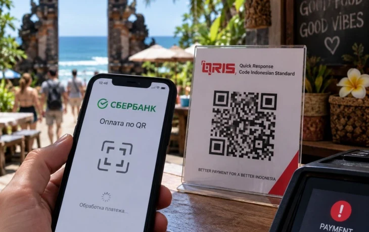 QR не прошел: туристы на Бали отметили сбои при оплате через банковское приложение QR не прошел: туристы на Бали отметили сбои при оплате через банковское приложение