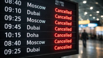 СМИ: из-за конфликта на Ближнем Востоке отменили более 11 тысяч авиарейсов