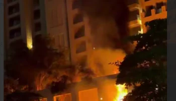 В Дубае на Джумейре загорелся пятизвездочный отель