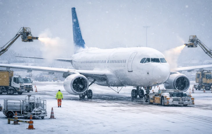 Почти тысяча авиарейсов задержана в Европе из-за непогоды