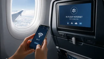 В России планируют запустить интернет в самолетах в 2027 году