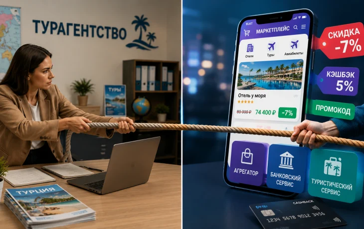 Туроператоры режут комиссии турагентам из-за конкуренции с маркетплейсами Туроператоры режут комиссии турагентам из-за конкуренции с маркетплейсами
