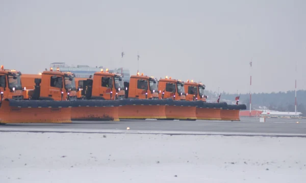 В аэропортах Москвы задержки рейсов из-за снегопада достигают 14 часов