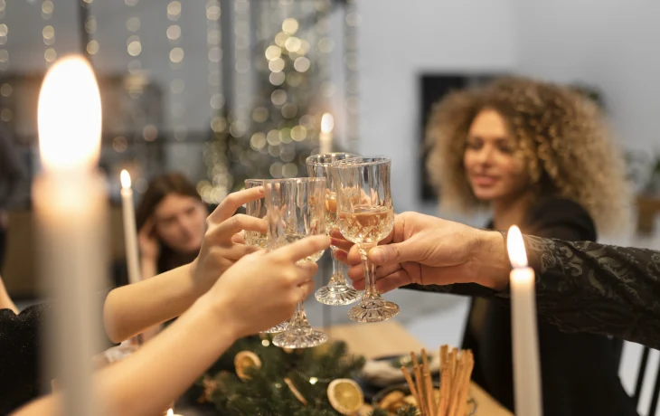 Вальс, каштаны и русские сказки: обзор новогодних банкетов на горнолыжных курортах Сочи