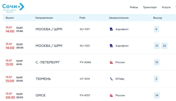Аэропорт Сочи до середины дня будет отправлять вчерашние рейсы