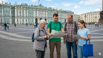 Туристам в Петербурге стали раздавать бумажные карты из-за перебоев с интернетом