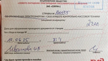 В Петербурге и Ленобласти стали выписывать справки вместо билетов на поезда