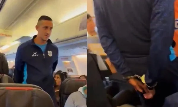 Футболист не попал на матч после шутки о бомбе в самолете