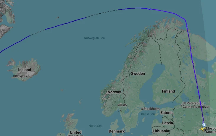 Рейс &laquo;России&raquo; улетел из Москвы в Гавану без туристов