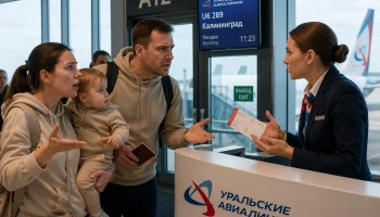 Пассажиры обвинили &laquo;Уральские авиалинии&raquo; в списании &laquo;штрафа&raquo; при посадке на рейс