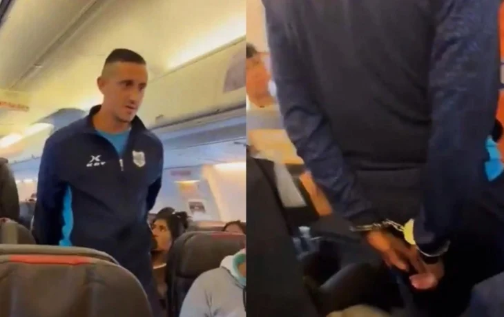 Футболист не попал на матч после шутки о бомбе в самолете