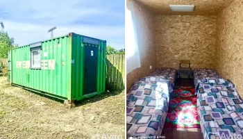 На берегу Балтийского моря предлагают пожить в контейнере за 500 рублей в сутки
