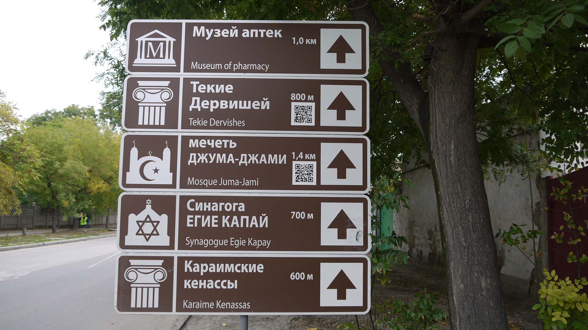 Фото достопримечательностей Крыма: Указатель древнего города Евпатория