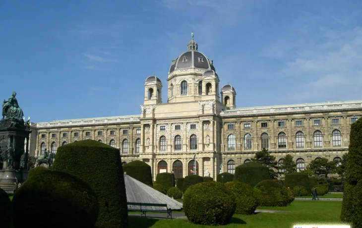 Вена - Австрия - Площадь Марии Терезии с картой Вена - Австрия - Площадь Марии Терезии с картой