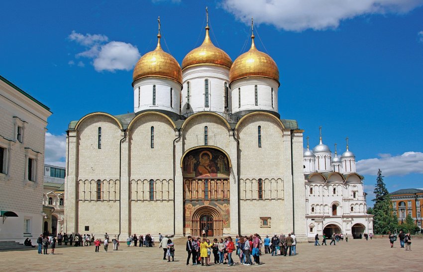 Московский Кремль. Успенский собор Фото достопримечательностей Москвы и Подмосковья: Московский Кремль. Успенский собор