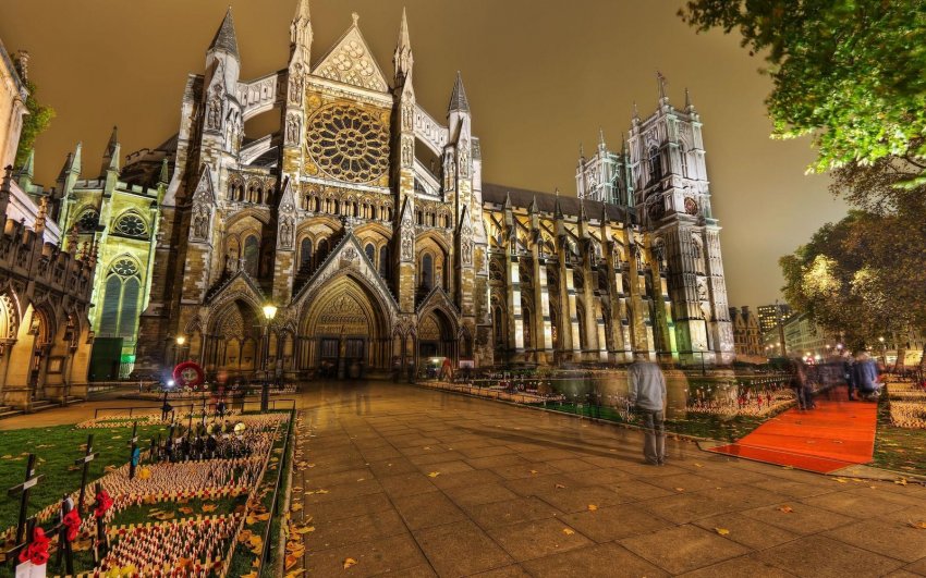 Вестминстерское аббатство (Westminster Abbey), Великобритания Фото достопримечательностей Великобритании (Англии): Вестминстерское аббатство (Westminster Abbey), Великобритания